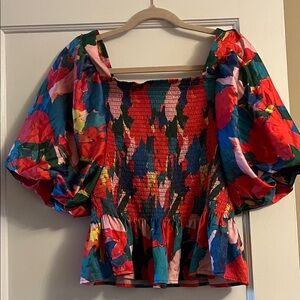 Colorful Floral Women's Top